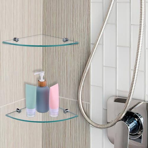 Estantes de ducha de esquina para organizar el baño moderno de forma fácil 3