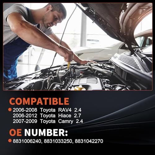 Image of Air Conditioner AC Compressor with Clutch for Toyota Camry 2.4L 2007-2009 | for Toyota RAV4 2.4L 2006-2008,for Toyota Hiace 2.7L 2006-2018,Replaces CO11178JC,8831006240,8831033250,8831042270
