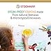 Stockmar Beeswax Block Crayons, Set of 8 - Non Toxic, Safe, Natural Jumbo Crayons For Kids & Adults - Waldorf Homeschool -Waldorf Art Supplies - In Storage Tin Case, Made in Germany