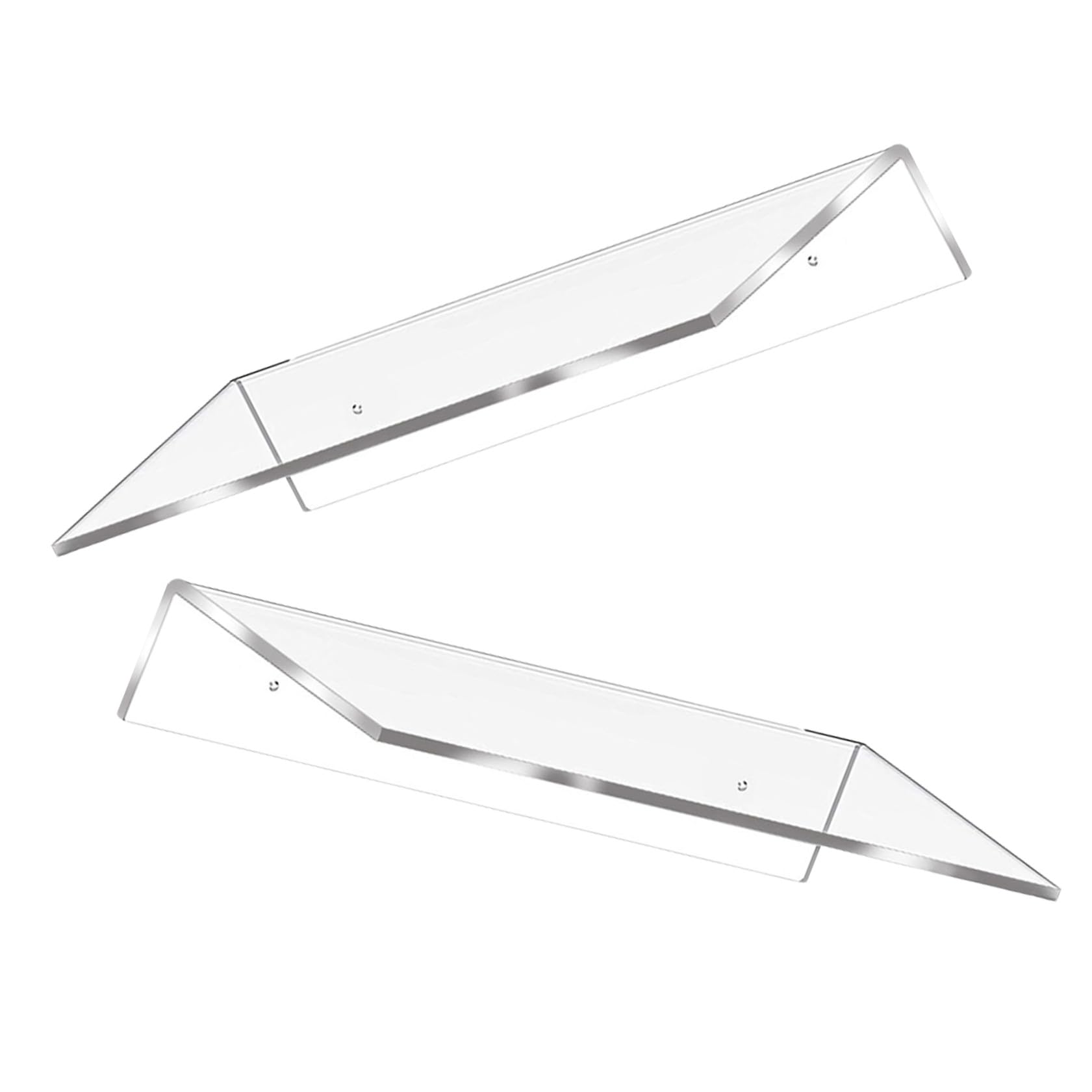 Estantería flotante de plástico transparente pack de 2 organizadores modernos
