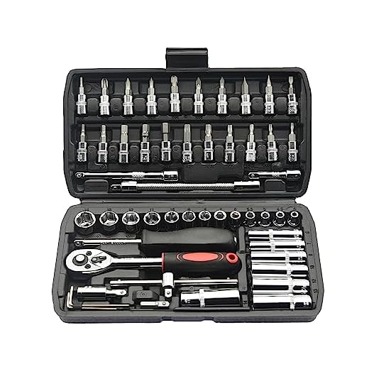 Haverain Socket Wrench Set, 53PCS 1/4 Inch Ratcheting Wrench Set,quick Release Ratchet Handle, Set For Automotive Repair And Home Use,Car and Motorcycle Maintenance Tools,with Storage Case