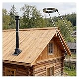 INSTALLATION FACILE : Le support de conduit de cheminée s'installe en quelques minutes seulement. Fixez d'abord la pince circulaire for positionner le conduit, puis fixez le pied de support à la pince, marquez les points de perçage sur les deux pieds et fixez-le avec le matériel correspondant. L'installation est simple, que vous soyez bricoleur ou installateur professionnel.