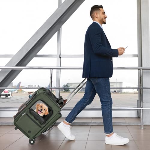 EliteField Deluxe Backpack Pet Carrier (3 Year Warranty Airline Approved) Travel Soft-Sided Carrier Bag for Dogs Cats & Small Pets