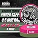 Bighorn Athletics Jiu Jitsu Finger Tape, Athletic Sports Tape For Injuries & Support: BJJ, Judo, Wrestling, Rock Climbing, Volleyball, Hands & Toes | 0.5-Inch x 45-feet, 8-Rolls, Military Green & Pink