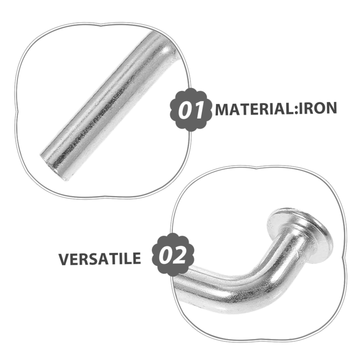 100 Sztuk Szt Kształtny Heavy Duty Bolt z Żelaza Zabezpieczający Drop Bolt Do Regałów Paletowych Pin Do Magazynu i Domowego Systemu Półek