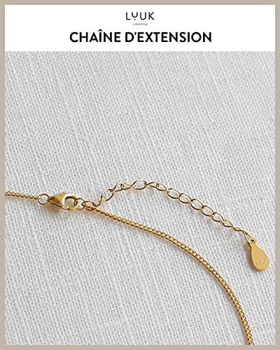 LUUK LIFESTYLE Collier Pendentif Boussole, Acier Inoxydable, Or, 50cm – vue 7