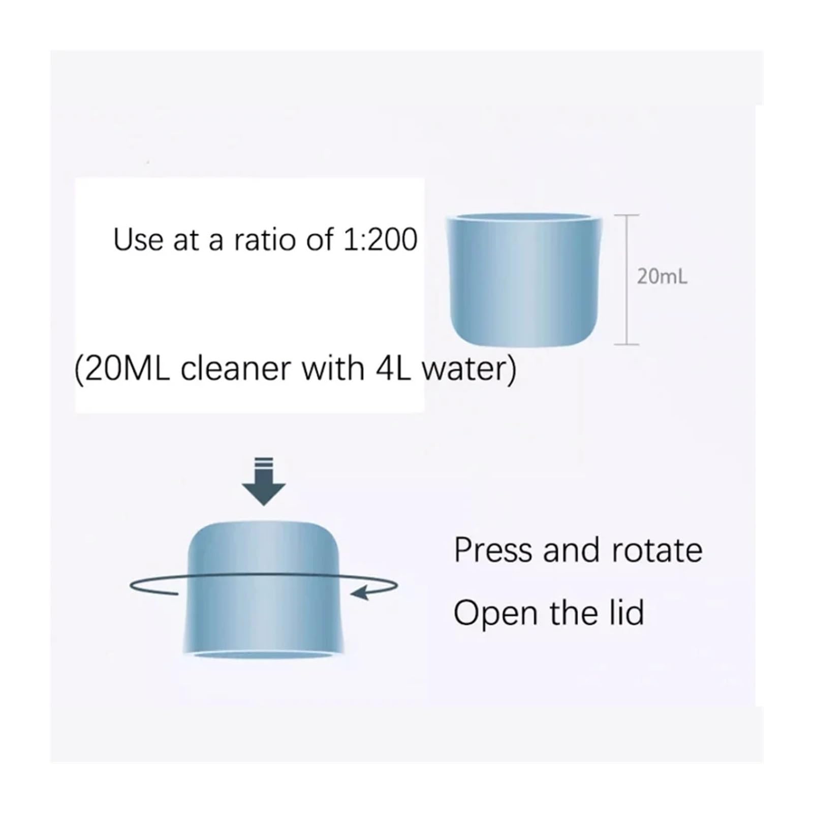Liquido detergente for pavimenti con aspirapolvere, compatibile con Roborock, | F25 Ace Pro-Foam Parts Soluzione detergente for aspirapolvere Liquido detergente