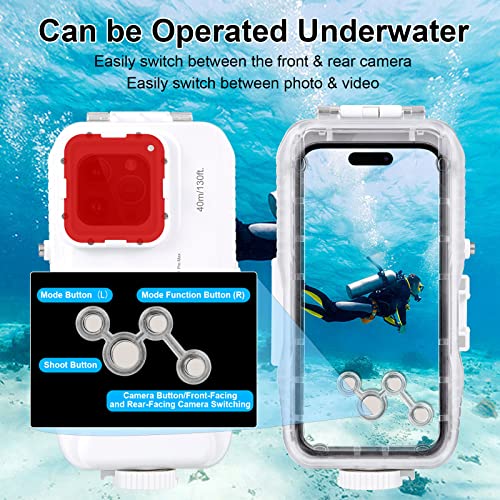 Underwater Waterproof Diving Case for iPhone 15 Plus/14 Plus &15/14/13/12/11 Pro Max 6.7" - Image 4