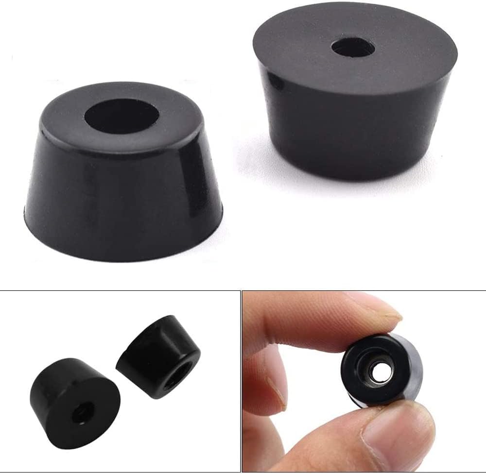 30 Pieces Small Round Rubber Feet Rubber Bumper Feet with Matching Screws Cutting Board Rubber Feet for Cabinet Desk Tables Chairs Couches Electronics and Appliances(22 * 18 * 10mm) - Image 5