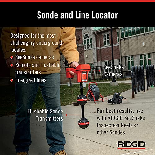RIDGID 19238 NaviTrack Scout Locator, Underground Pipe Locator and Underground Cable Location Device Small
