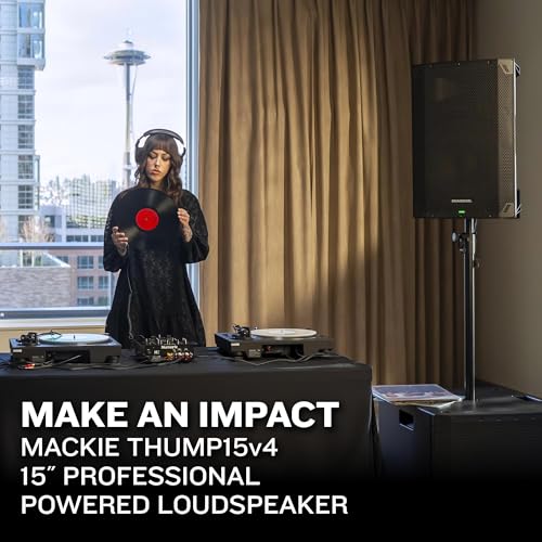 Image of Mackie Thump15v4 15 inch Professional Powered Loudspeaker feat. Soundcheck DSPTM and Bluetooth - High SPL Portable PA Speaker, Wireless Streaming and Linking, Voicing Modes, Control App, Mixer, 1400W | Live sound reinforcement with 15 inch woofer, 1400W output and Bluetooth connectivity