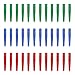 WE Games 36 Standard Plastic Cribbage Pegs w/ a Tapered Design in 3 Colors - Red, Blue & Green