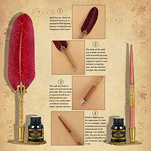 Antique Calligraphy Quill Ink Set,Calligraphy Quill ink Set,17