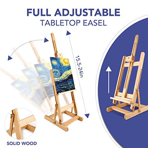 60PCS-Acrylic-Paint-Set-with-Brushes-Canvases-Palette-for-Adults-Hobbyists-Beginners