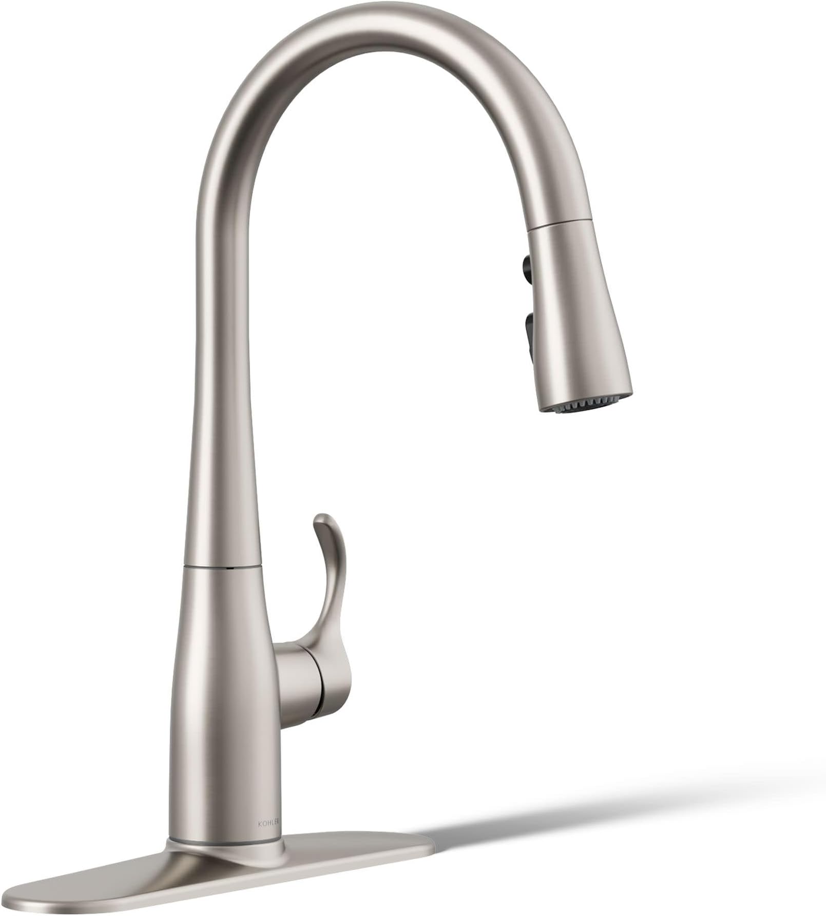 KOHLER K-597-VS Simplice Pull-Down Secondary Faucet, Vibrant Stainless