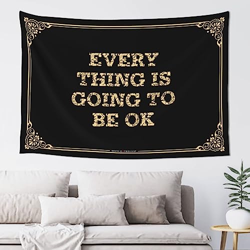 Man Cave �����ƃA�N�Z�T���[ Every Thing is Going To Be Ok �^�y�X�g���[ Man CABE Decor Man Cave�f�R���[�V����(100X150cm)
