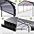HOTEEL 12x20 Metal Carport Canopy with Galvanized Frame & Reinforced Base for All Weather, Heavy Duty Car Garage Outdoor Permanent Shelter for Boats, Carport Kits, Full-Sized Pickup Trucks and Cars