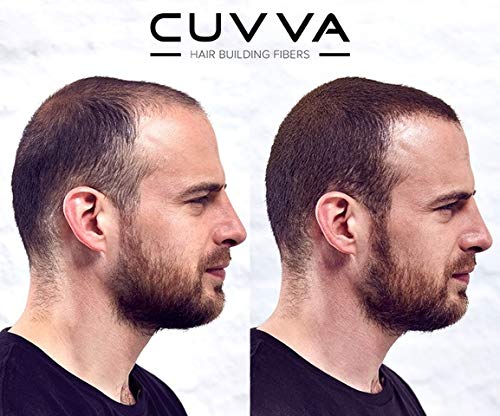 Cuvva Hair Fibers For Thinning Hair (Light Brown) - Keratin Hair Building Fiber Hair Loss Concealer - Thicker Hair In 15 Seconds - 25G/0.87Oz Bottle - For Men & Women #TOP2