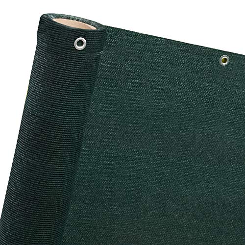 Pro-Tec 220gsm Privacy Netting Garden Screening Balcony Screen Fence Nett Windbreak Fencing 95 Percent Shade Green 1.5m x 15m