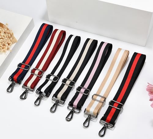 Image of Purse Strap Gold Hardware Replacement Crossbody Bag Strap, Wide Adjustable Shoulder Strap