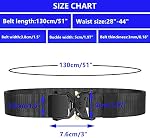 Ginwee 3-Pack Tactical Belt,Military Style Belt, Riggers Belts for Men, Heavy-Duty Quick-Release Aluminum alloy Buckle with extra MOLLE Hook