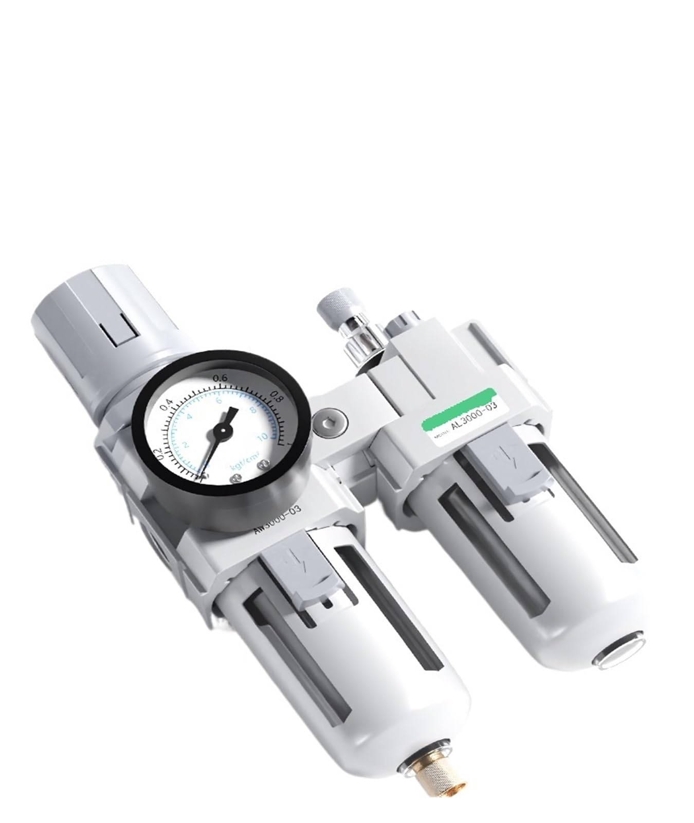Regulador de presión de aire AR2000 02 con filtro de agua para compresor y conector de 6mm