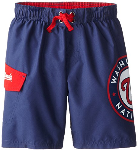 MLB Washington Nationals Juvenile Big Face Logo Swim Bottoms, (X-Large-7)