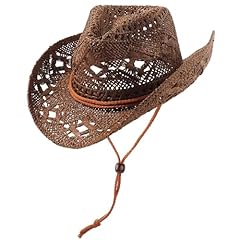 1 Pc Straw Woven Hollowed-out: Deep Coffee