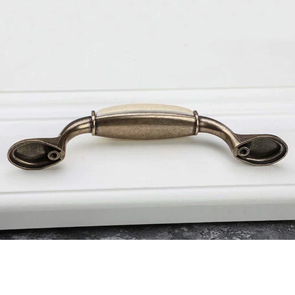 10 sztuk antyczne ceramiczne gałki do szuflady klamka do drzwi meble łazienkowe uchwyty gałki szafki kuchenne gałki do drzwi szafy uchwyty do szuflad (odległość otworu 96mm)