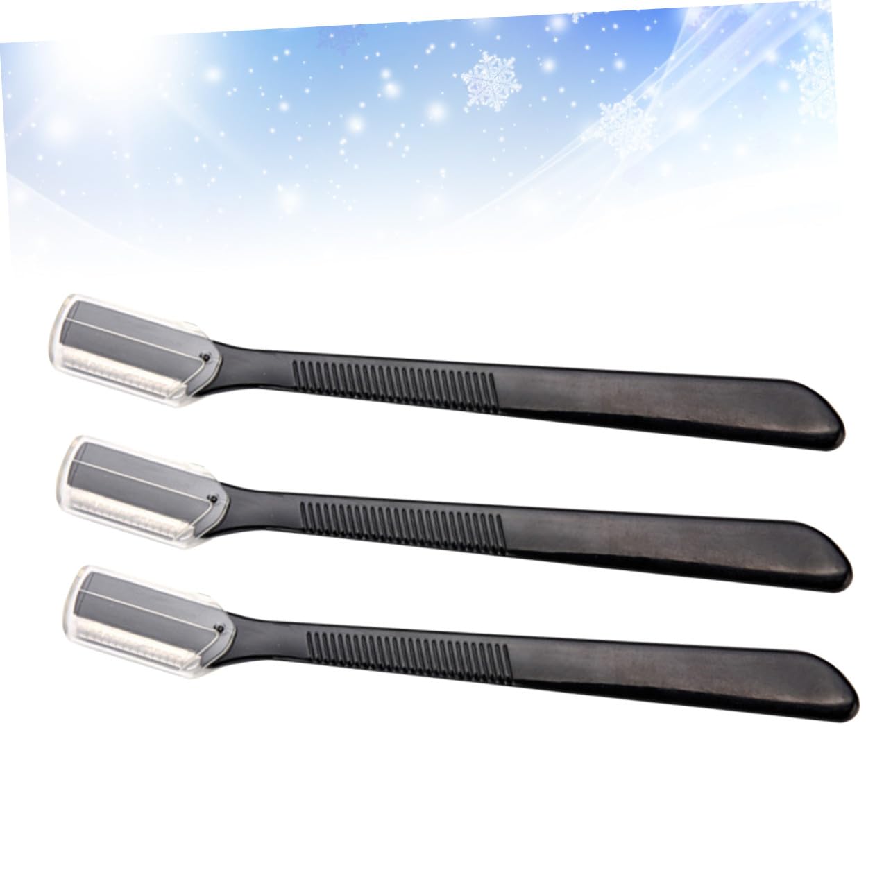 FRCOLOR 3 Sätze Praktischer Augenbrauentrimmer Gesicht Bausatz Werkzeug Make-up-zubehör Augenbrauen Rasierer Black 12 Stücke * 3