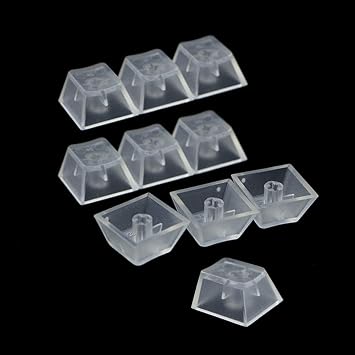 لوحة مفاتيح الألعاب 10 Pcs طبقة شفافة ABS ماتي الخلفية Keycaps للوحة المفاتيح الميكانيكية