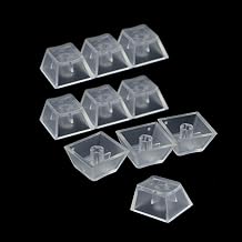 10pcs Gaming Keyboard Transparent Layer ABS Matte Backlit Key Cap for Mechanical Keyboard
