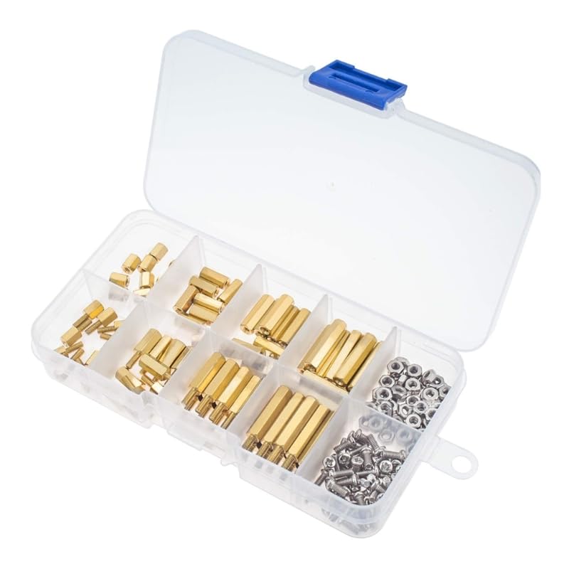 Lilianos Spacer Spacer Sleeves PCB Board/Boards Male Female Thread Standoffs Screws Brass Screw Nut Assortment Kits