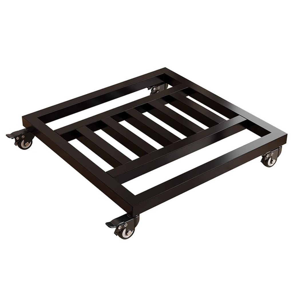 Chariot à Plantes Roulant robuste 45 cm - Support en métal carré stable
