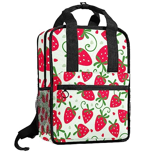 Cartable sac à dos pour garçons rouge et multicolore 35cm