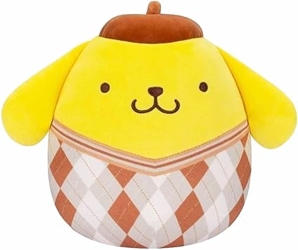 Sanrio Squishmallows 8 Inch Plush | Argyle Pompompurin