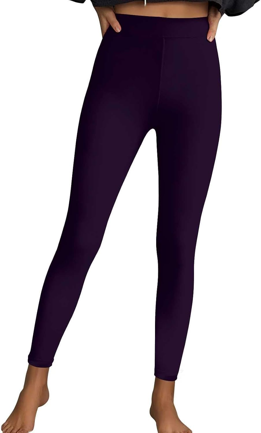 Fleece Lined Leggings Women Fall Winter Thermal Bootcut Tights High Waisted Tummy Control Gym Workout Yoga Pants