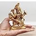 Brass Kaal Bhairav Statue with Dog 4 Inch | Handcrafted Lord Bhairava Idol for Home Temple, Office & Puja | Hindu God of Protection & Power | Spiritual Brass Sculpture for Worship & Religious Decor