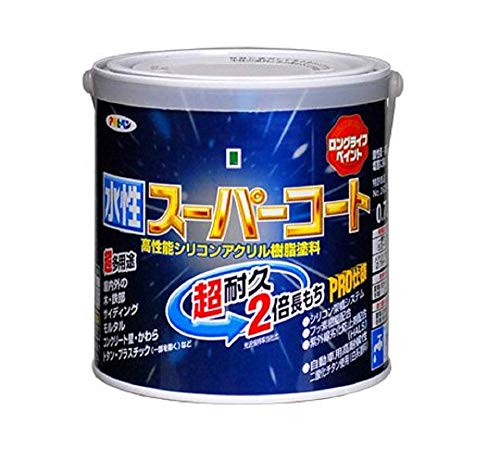 アサヒペン ペンキ 水性スーパーコート 水性多用途 シャドーピンク 0.7L
