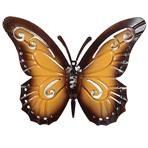 Voarge 3 Pieces Big Metal Butterfly Garden Ornaments Outdoor Large - Image 3