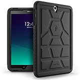 Poetic TurtleSkin Galaxy Tab S3 9.7 Rugged Case with Heavy Duty Protection Silicone and Sound-Amplification Feature for Samsung Galaxy Tab S3 9.7 Black