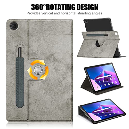 DINGGUAGUA Case for Lenovo M10 Plus 3rd Gen TB128FU,Ultra Slim Folding Stand Cover for Lenovo M10 Plus 10.6 Inch Tablet,Gray - Image 5
