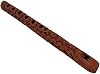 Sharvgun Woodwind Musical Instruments Flute Wooden Traditional Hand Carved Basuri Brown Colour 1 Piece Indian Floral Pattern