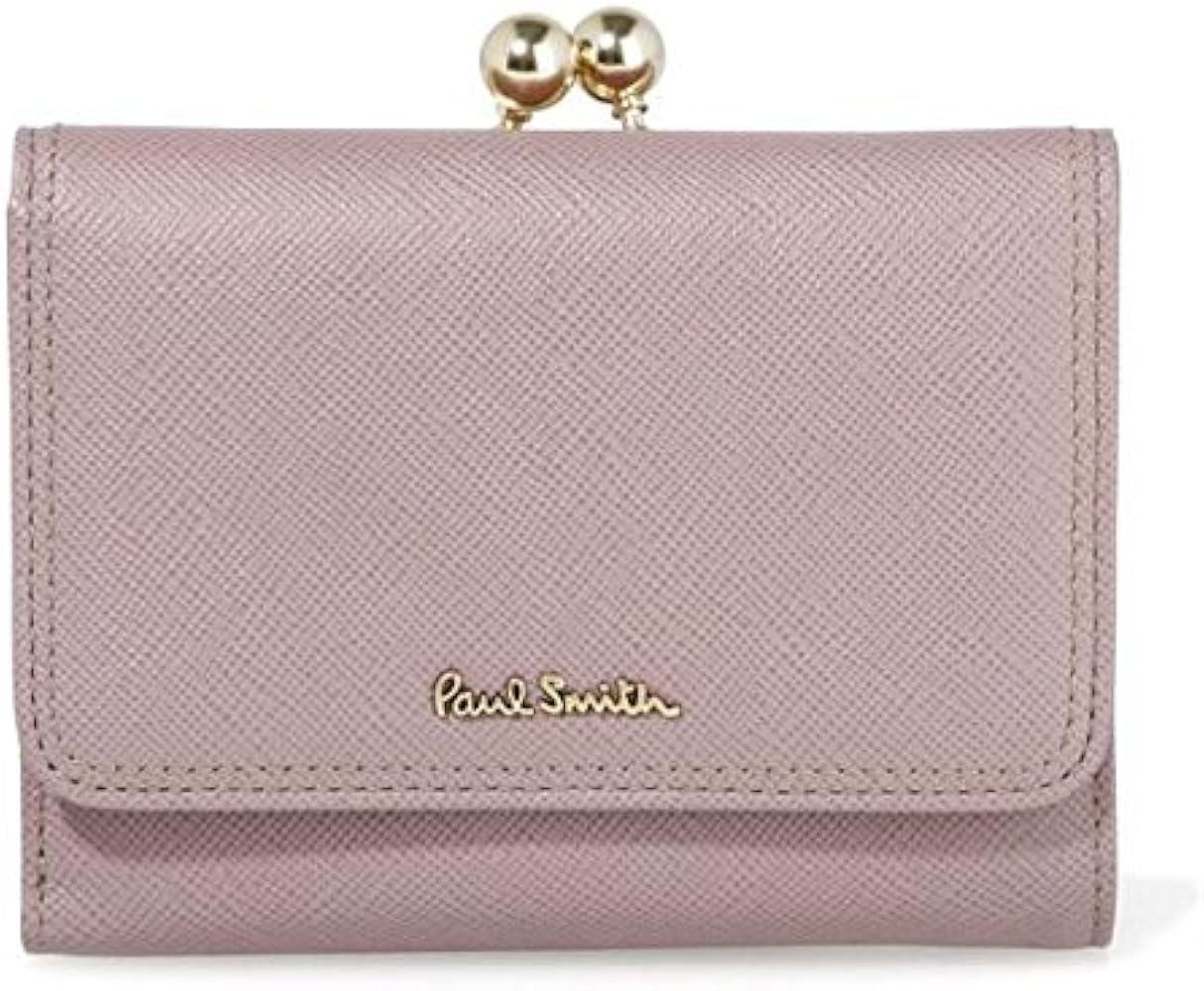 【美品】Paul Smithがま口折り財布（ピンク） 楽天市場】ポールスミス 財布 三つ折り財布 がま口財布 ピンク