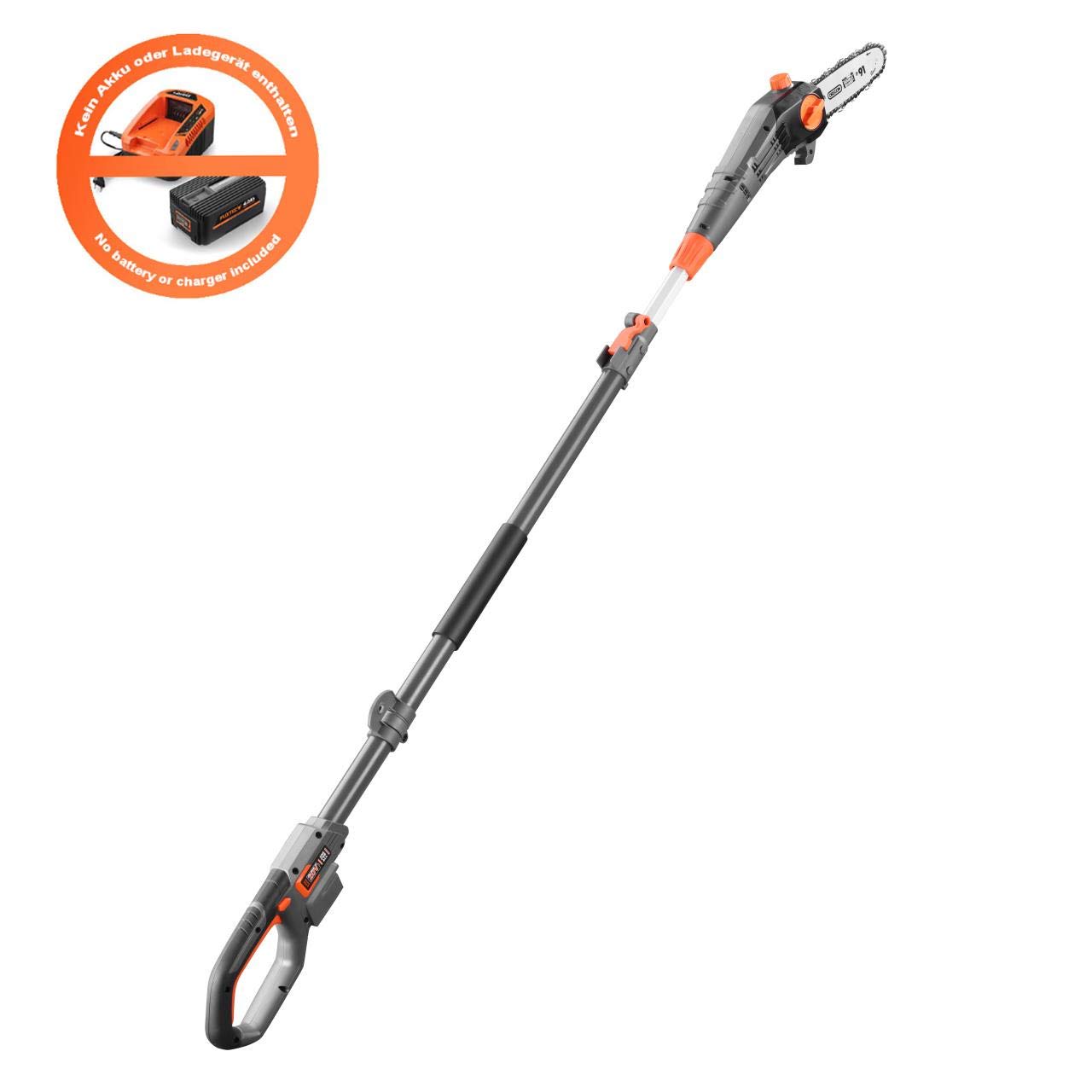 Fuxtec Akku Hochentaster 20V FX-E1HE20 Teleskop Astsäge mit verlängerbarem Teleskopstiel – 70 bis 260 cm – Ohne Akku und Ladegerät