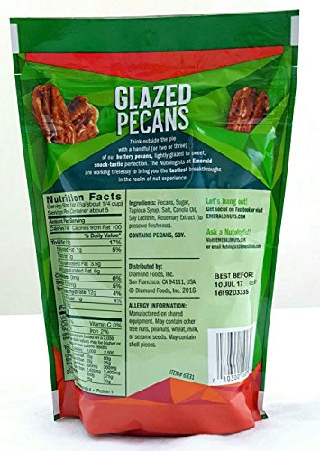 Image of Emerald Nuts Glazed Pecans, 5 Ounce (Pack of 4)