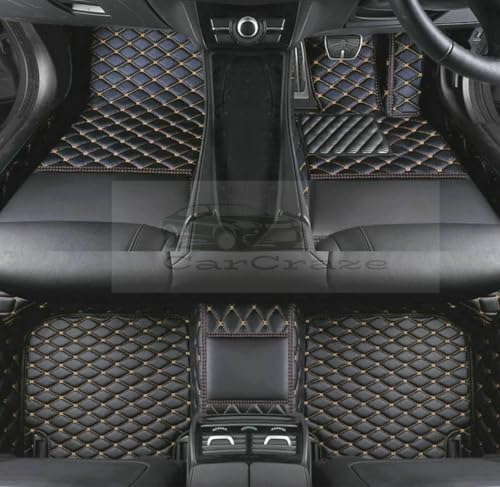 Image of 7D Car Foot Mat for Renault Duster Techno 2026 | Black Beige