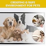 2 Stück Absperrgitter Hund Treppengitter Türgitter Hunde Türschutzgitter Treppenschutzgitter Ohne Bohren Hundegitter Wohnung Tür Hundezaun Treppenschutz Tierschutzgitter Hundeschutzgitter