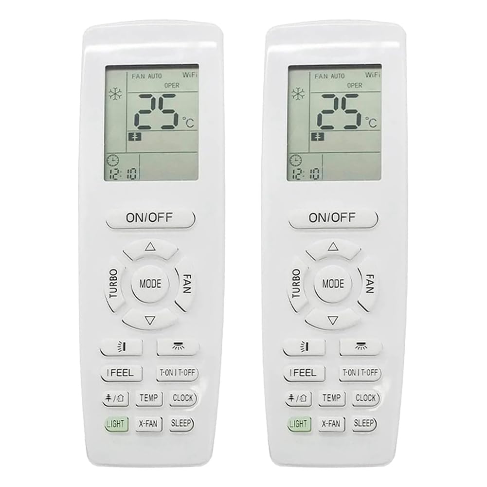 Hndhbfgrt 2X YAP1F Air Conditioner Remote Control for YAP1F Home Heating and Cooling Function Replacement Remote Control