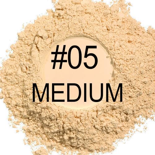 QIUFSSE Mineral Foundation Powder,SPF 35,Lightweight Mineral Sunscreen Powder for Face,Reduces Shine,Talc Free Foundation,0.35 oz,01 Fairly Light